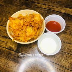 A picture of Crispy potato chips🍽🥔.
