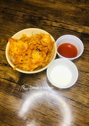 A picture of Crispy potato chips🍽🥔.