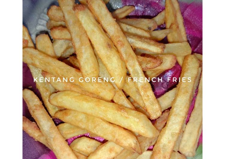 Cara Membuat Kentang goreng / french fries yang Gurih