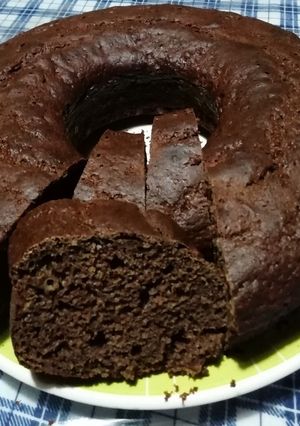 Una foto de Torta de chocolate con harina integral y sin materia grasa