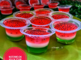 125. Watermelon Jelly Cup (Puding Semangka)