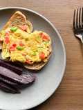 Toast Scrambled Egg with Sweet Potato 🌼