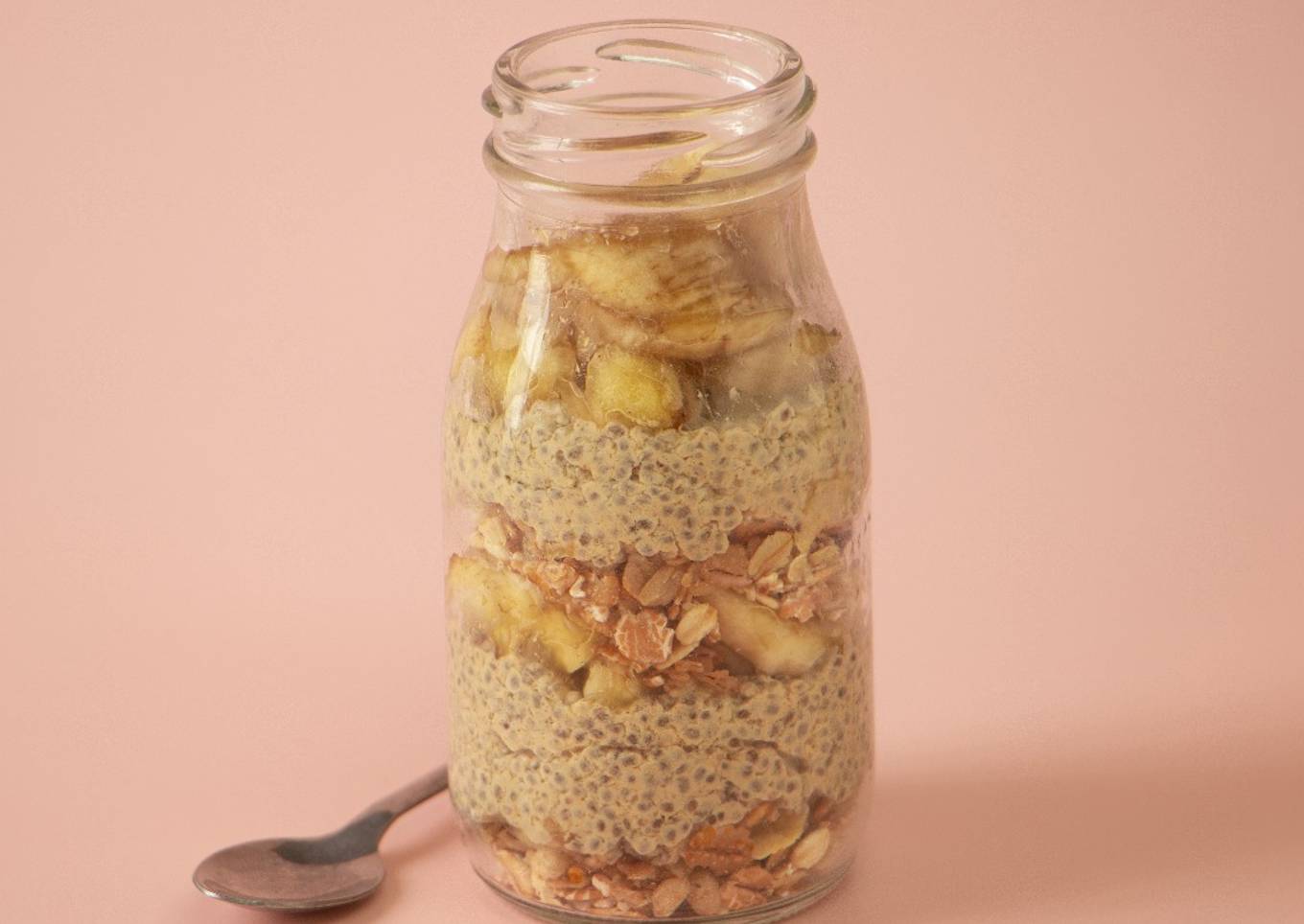 Peanut Butter Banana Crunch Chia Pudding