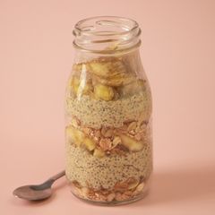 A picture of Peanut Butter Banana Crunch Chia Pudding.