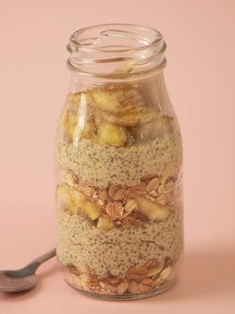 Easy Steps to Prepare Peanut Butter Banana Crunch Chia Pudding the Delicious You can take Joss in your mouth