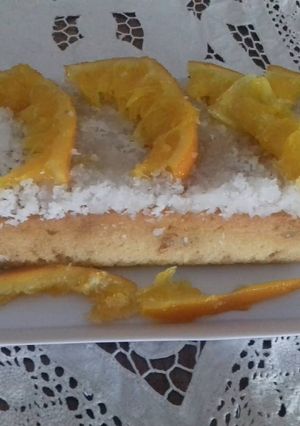 Una foto de Budín de naranja y coco 🍊