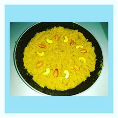 Moong dal halwa A picture of Moong dal halwa.