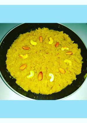 A picture of Moong dal halwa.