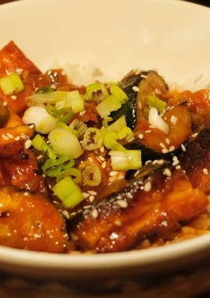 A picture of Spicy braised tofu.