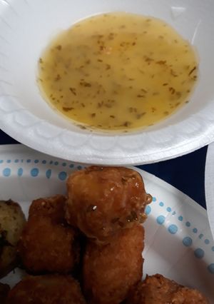 A picture of Lemon and Peach Brandy Sauce.