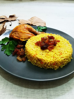 عکسی از دستور پلو بخارا.