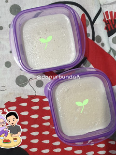 Foto resep MPASI Cemilan - Puding Susu Beras Merah