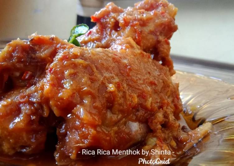 How to Make Homemade Rica Rica Menthok Empuk Pedes by Shinta