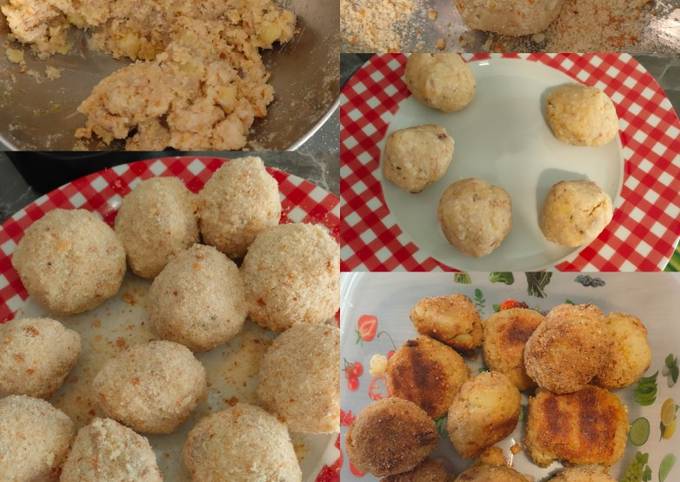 Polpette di avanzi di carne e patate bollite 😋