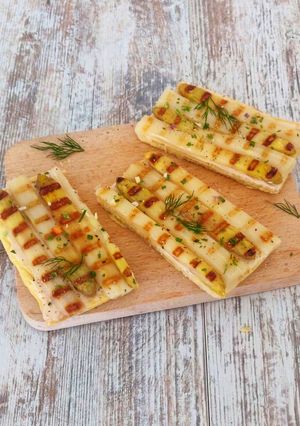 Une photo de Tarte aux asperges /beurre de cacahuète
