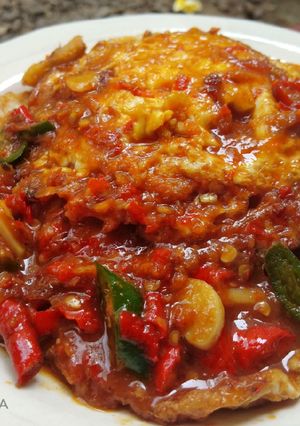 Foto resep Sambal telur ceplok
