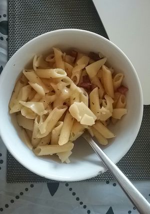 Una foto de Macarrones con chorizo