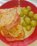 Crepas saladas, sabor pizza fit