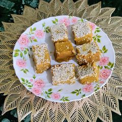 A picture of Jackfruit Flour, Pumpkin Burfi.