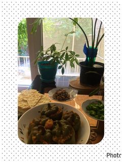 عکسی از دستور دلمه فلفل با سویا (گیاهی)