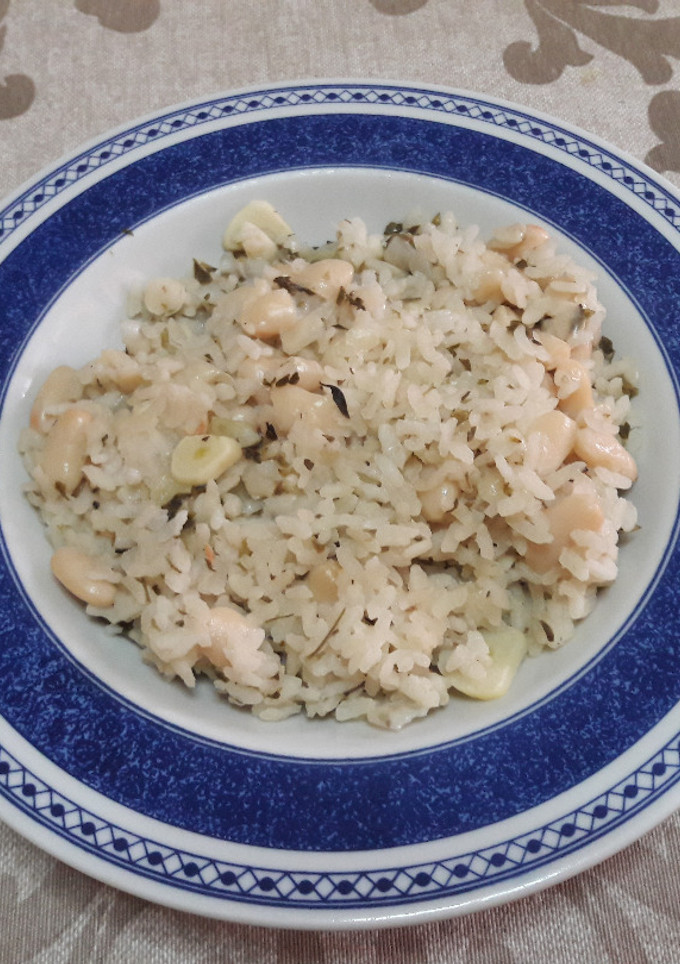Una foto de "Arroz y alubias de Piratas del Caribe" veganos 🍚