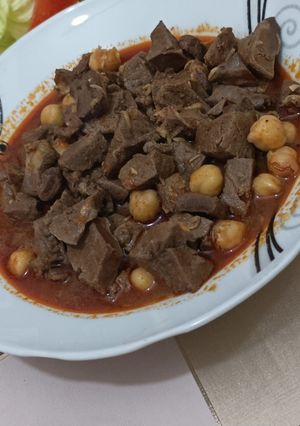صورة لوصفة كبدة مشرملة الله الله 👌🌹 على طريقتي