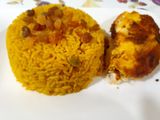 Roasted chicken with rice