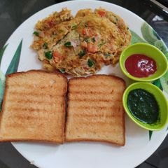 A picture of Masala omelette.