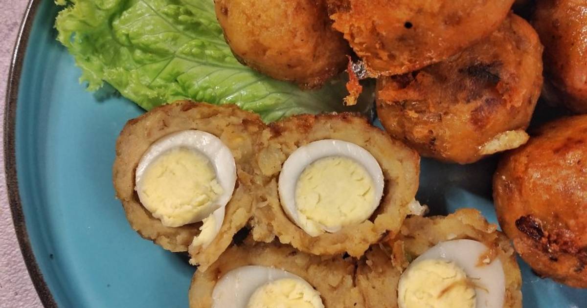 Resep Perkedel Kentang Khas Minang Isi Telur Puyuh Oleh Aniesaryono ...