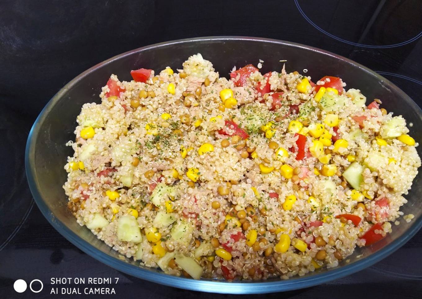 Ensalada de lentejas y quinoa