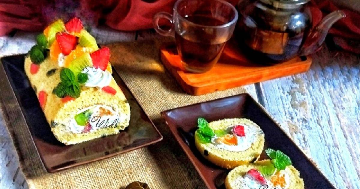 Resep Japanese Fruit Roll Cake oleh Wids Kitchen 🍀🌷 Cookpad