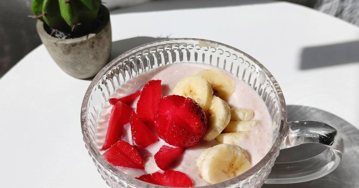 Resep Banana Berry Oat 🥣 Oleh Febriyana Ig Febbriyana Cookpad