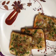 A picture of Easy Malai bread piza.