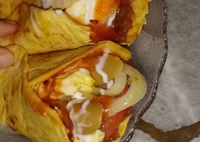 Anti Ribet, Membuat Kebab kornet telur Murah