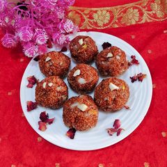 A picture of Garden cress seeds ladoos.