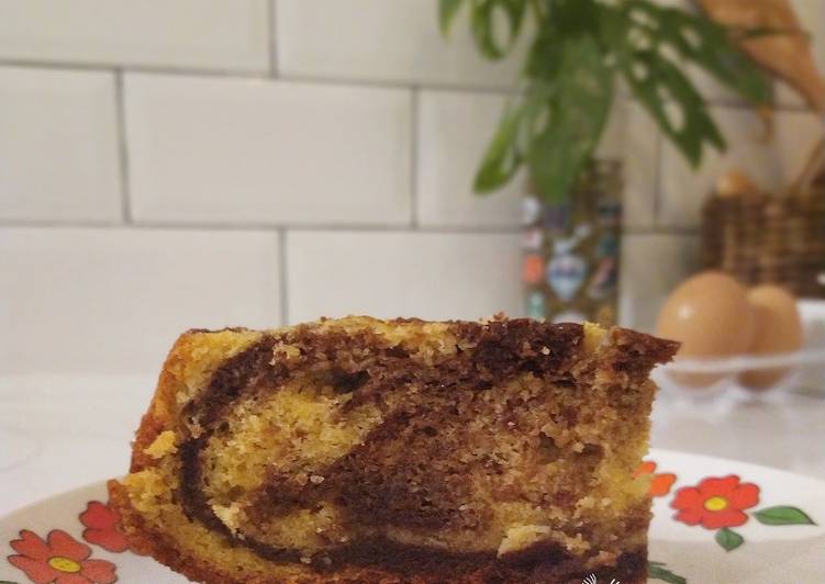 Resep Marble cake rice cooker Anti Gagal