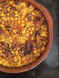 Oven-Baked Rice with Chickpeas and Lots of Meat 🥩
