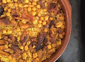 Foto principal de Arroz al horno con garbanzos y mucha carne 🥩