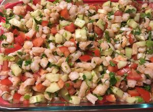 Una foto de Ceviche de camarón