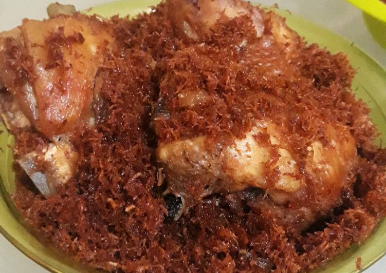 Cara Menyiapkan Ayam Goreng Serundeng Kelapa / Ayam Ragi Solo Kekinian
