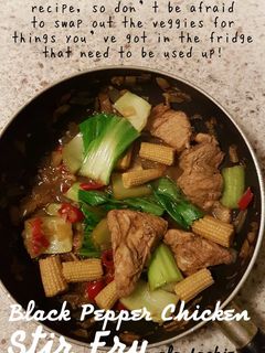Foto resep Black Pepper Chicken Stir Fry