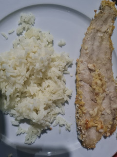 Una foto de Merluza apanada al horno