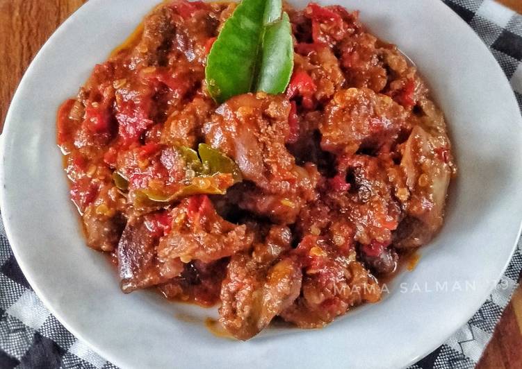Resep Ati Ampela Bumbu Merah yang sempurna