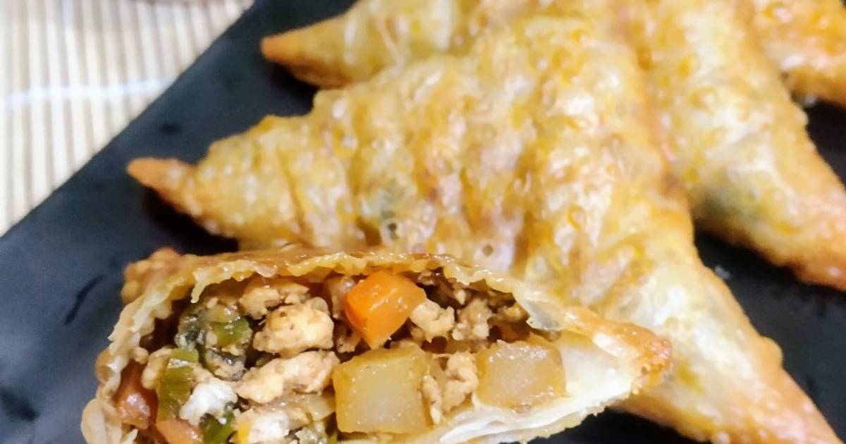 Resep Samosa Dengan Isian Daging Ayam Dan Sayuran Oleh Anna Hadi Ant