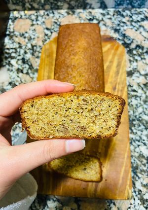 Una foto de Budín integral de banana y frutos secos