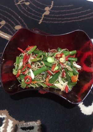 Foto resep Tumis Teri pete warna warni