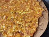 Tarta de pollo calabacín y huevo duro masa integral