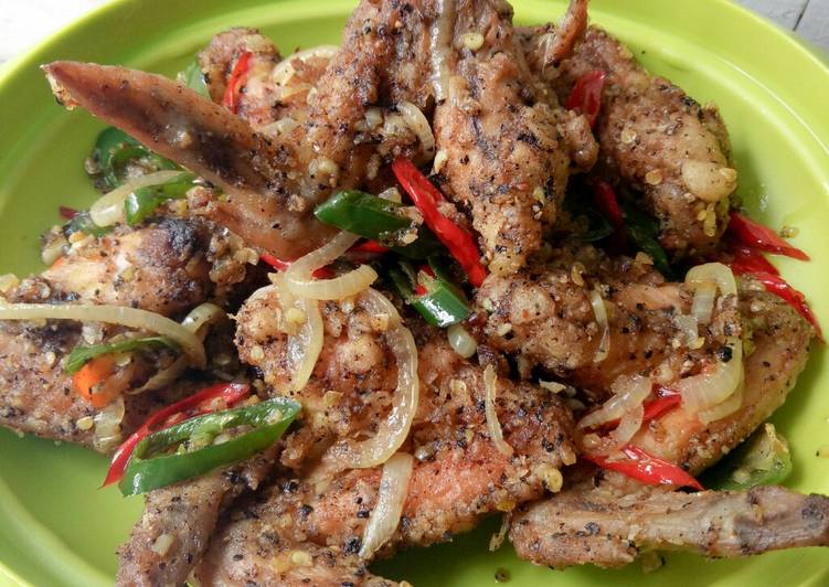 Resep Chicken Wings Salt And Paper yang Enak