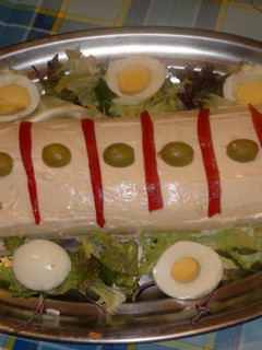 Una foto de Pionono con crema de pollo