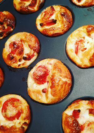 Une photo de Mini quiche sans pâte au Thermomix